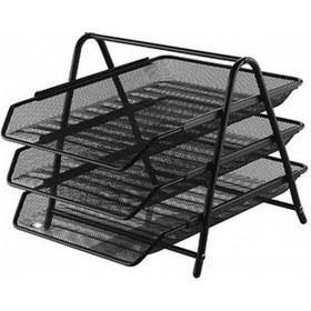 Resim Globox 3 lü Metal Evrak Rafı Siyah 8699158062552 