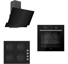 Resim Ferre Svart Cs Serisi Siyah Ankastre Set ( D063 - CS205 - XE61CS ) 