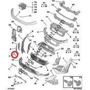 Resim Peugeot 408 (2023-2024) Ön Tampon Çeki Demir Kapağı (Orijinal) 