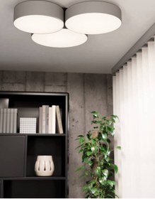 Resim Eglo 900855 Iç Mekan " Barbano-z " Siyah Renk Dökme Çelik Led Tavan Lambası Ip20 Max: 3x7,5w En: 60, 