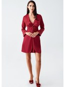 Resim İmaj 4010 Bordo Renk Saten 6lı Çeyizlik Set Bordo 