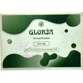 Resim Gloria Kumaş Boyası Koyu Yeşil 10 Gr Paket 