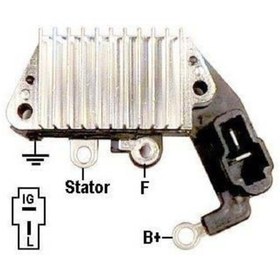 Resim TRANSPO 12v Alternatör Konjektör Nıppon Denso Tipi (2 FİŞ) (L-IG) 