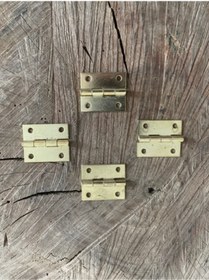 Resim Ars Mini Kutu Menteşesi Tavla Menteşe Sarı Renk 100adet 22*26mm 