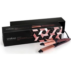 Resim Ventoso Premium Pearl Coffee & Champagne Rose Saç Düzleştirici ve Maşa 
