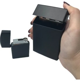 Resim Ardahan Ticaret Metal Slim Kısa Sigara Kutusu Zippo Modeli Çakmak Set 