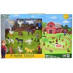 Resim Farm Toys 34 Parça Çiftlik Hayvanları Seti 