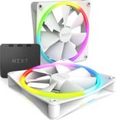 Resim F140 Rgb Duo Beyaz 2x140 mm+Fan Kontrolcü Rf-d14df-w1 Nzxt