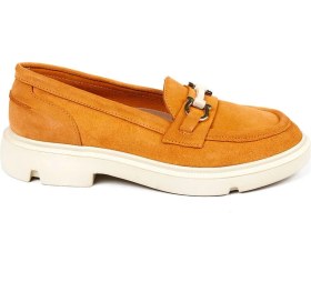 Resim Bestello Tokalı Poli Loafer 101-226505-02 Kadın Ayakkabı Turuncu Suet 