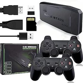 Resim Retro oyun konsolu Game Stick, 20000+ oyun video oyun konsolu, 2 oyun pedli, retro konsol tak ve çalıştır Game Stick 4K HDMI çıkışı, yetişkinler ve çocuklar için oyun hediyesi (64G PRO) 