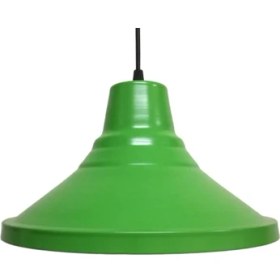 Resim Rys Tasarım Retro Metal Sarkıt Avize Rustik Tekli Sarkıt Yeşil Içi Beyaz Çocuk Odası Genç Odası Aydınlatma 