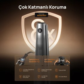 Resim Dreo Solaris 718 Akıllı Elektrikli Isıtıcı – Sessiz Çalışma, Hızlı Isıtma, Enerji Tasarruflu Isı Kontrolü 