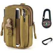 Resim Willowhaven Khaki 3 Parça Taktik Çanta Seti Multifonksiyonel Outdoor Yürüyüş Kamp Haki 