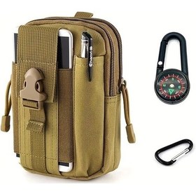 Resim Willowhaven Khaki 3 Parça Taktik Çanta Seti Multifonksiyonel Outdoor Yürüyüş Kamp Haki 
