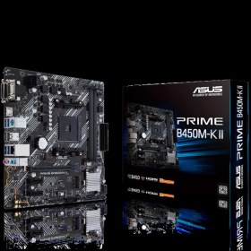 Resim Asus Prıme B450M-K Iı Ddr4 4400MHZ 1xvga 1xhdmı 1xdvı 1xm.2 USB 3.2 Matx Am4 (2. ve 1.nesil Işlemci Uyumlu) 