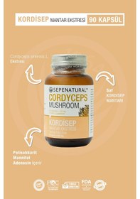 Resim Sepe Natural Cordyceps Kordisep Eki 430 MG 90 Kapsül 