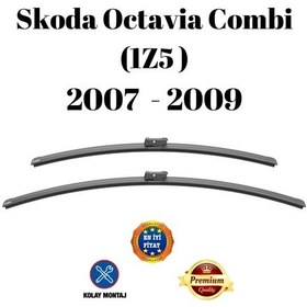 Resim Skoda Octavia Combi 1z5 2007 2008 2009 Uyumlu Ön Cam Silecek Süpürgesi Takımı 600/400mm Silbak Sb2419a 
