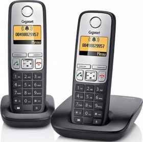 Resim A415 Duo 2 li Siyah Telsiz Dect Telefon 100 Rehber Handsfree Işıklı Ekran 