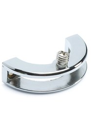 Resim Badem10 Cam Tutucu Etejer Ay Tipi Cam Raf Ahşap Menteşesi Krom (4 Adet) 