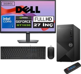 Resim Dell Vostro 3030 mt Intel Core I7 12700 16GB Ddr5 2tb SSD 27" Fhd Ubuntu Nvidia GT1030-4GB Masaüstü Bilgisayar 27N3030I7GT1030U09 + Zetta USB Bellek 