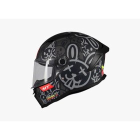 Resim Mt Stinger 2 Ram F1 Parlak Kapalı Kask Siyah - Gri 
