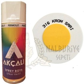 Resim Akçalı Krom Sarı Sprey Boya 316 