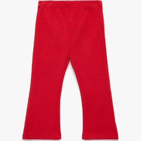 Resim Kız Bebek Beli Lastikli Pamuklu Fitilli Basic Tayt 