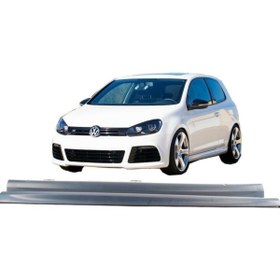 Resim X POWER TUNİNG Vw Golf 6 2009-2012 Mk6 Taiwan Plastik R20 Yan Marşpiyel 