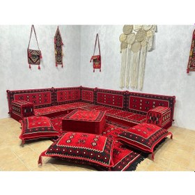 Resim Coton Şark Köşesi Otantik Lüx Minder Takımı 18 Parça 