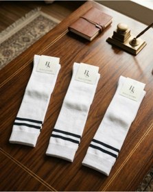 Resim ragistore 3'lü Şeritli Dizaltı Kadın Çorap 