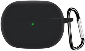 Resim Microsonic Xiaomi Redmi Buds 4 Pro için Kılıf Askılı Mat Silikon Siyah [Redmi Buds 4 Pro ile Uyumlu Kılıf - Siyah] 