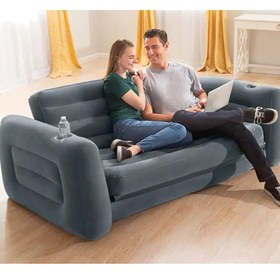 Resim EFSANE KAMP - Yatak Olabilen Şişme Koltuk - Pompa Hediyeli - 203*224*66cm 