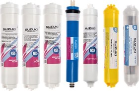 Resim Kapalı Kasa Su Arıtma Cihazı Tam Set (7 Filtre) Mineral Ve Detoks Filtre Ilaveli 