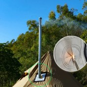 Resim 2k Yanmaz Su Geçirmez, Kamp Çadırı Soba Bacası Çıkışı 