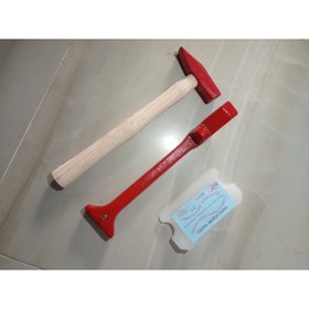 Resim Emek Yapı Laminant Parke Pro Usta Seti Mini Polyamid Döşeme Takozu,çektirme Demiri 3cm*32cm Ve 500gr Çekiç 