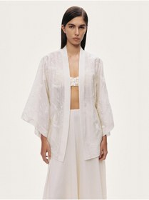 Resim Nocturne Nakış İşlemeli Kimono 