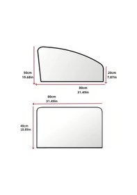 Resim Xuweiwei 4 Parça Manyetik Araç Güneşlik Seti Otomatik Karartma Ve Gölgeleme Yaz Güneşi Koruma 