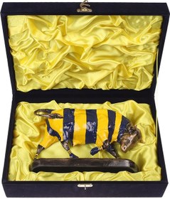 Resim Fenerbahçe Lisanslı Kadife Kutulu Boğa Biblo Heykeli 