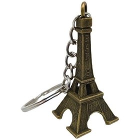 Resim Paris Eyfel Kulesi 3D Metal Anahtarlık Gold 