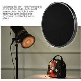 Resim Reedark 7" Standart Reflektör Abajur İçin 16.8cm Çapında Yüksek Kaliteli Bal Peteği Işık Ağı 