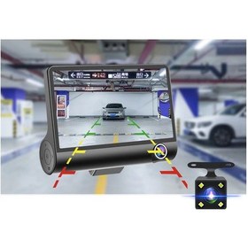 Resim Exvol Araç İçi 3 Kameralı Kayıt Kamera 1080phd Araç İçi+yol+park 