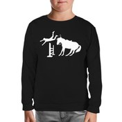 Resim At 12 Siyah Çocuk Sweatshirt 