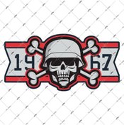 Resim Bay Etiket Skl1 Asker Kurukafa Etiketi 