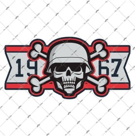 Resim Bay Etiket Skl1 Asker Kurukafa Etiketi 