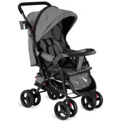 Resim Babyhope Çift Yönlü Puset (Kırçıllı Gri) 