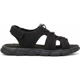 Resim Voyager Erkek Deri Sandalet 4722 Siyah 