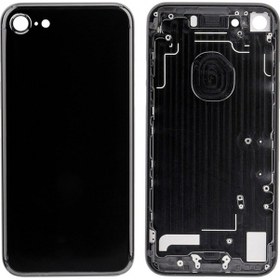 Resim Apple Uyumlu iPhone 7 Kasa Boş Jet Black Siyah 