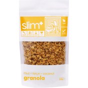 Resim SLİMPLUS Muz Tarçın Hindistan Cevizi Glutensiz İlave Şekersiz Vegan Granola 250g 