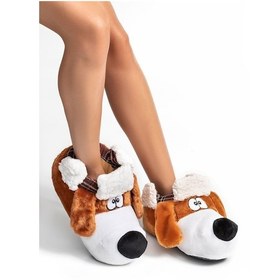 Resim Twigy Bobo Kadın,Garson Boy Hayvanlı Panduf Kahverengi 36/41 YY0274 Kahverengi 