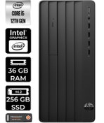 Resim HP PRO TOWER 290 G9 E6D3A5EA081 i5 12500 36GB RAM 256GB SSD W11H MASAÜSTÜ BİLGİSAYAR 